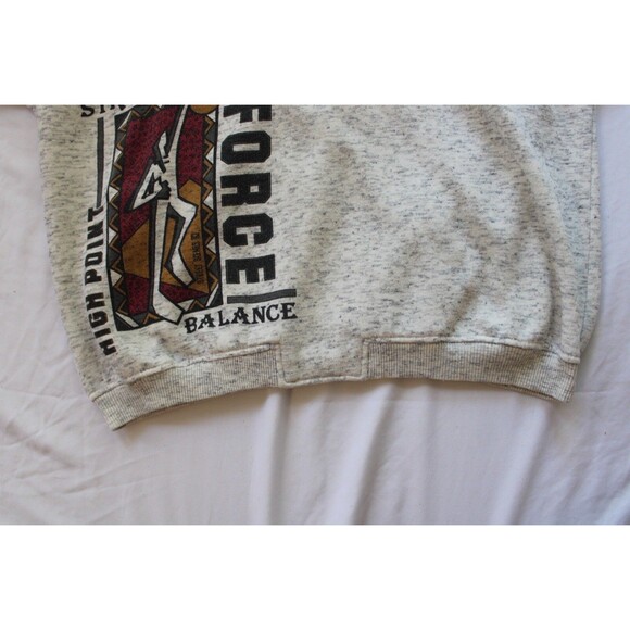 Vintage 90s Avenues By Street Scenes New Force Gray Sweatshirt Sweater Size L - Picture 3 of 11